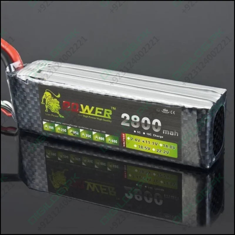 Lion Power 3s Lipo Battery 11.1 v 2800 Mah 35c Max 50c 11.1v