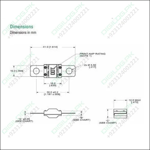 Littelfuse Midi Bolt-down Fuse 70a 498 Series 32vdc Time