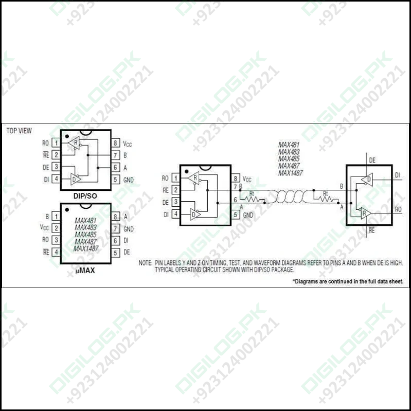 Max485 Rs485 Communication Ic