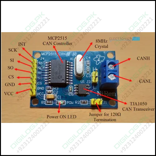 Mcp2515 Can-bus Controller And Transceiver Module