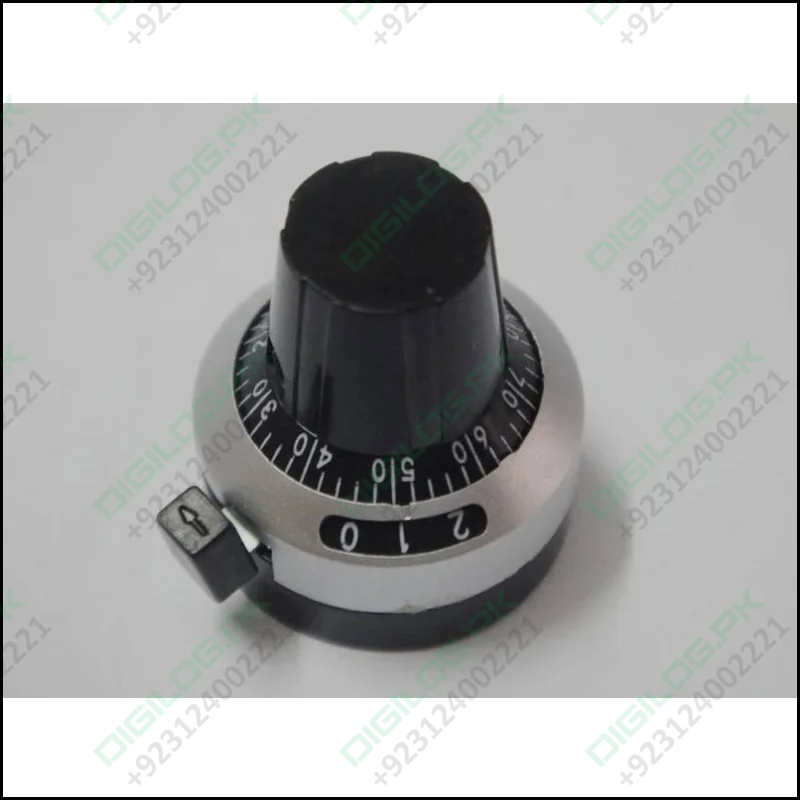 Multi-turn potentiometer knob with dial 3590S switch lock In