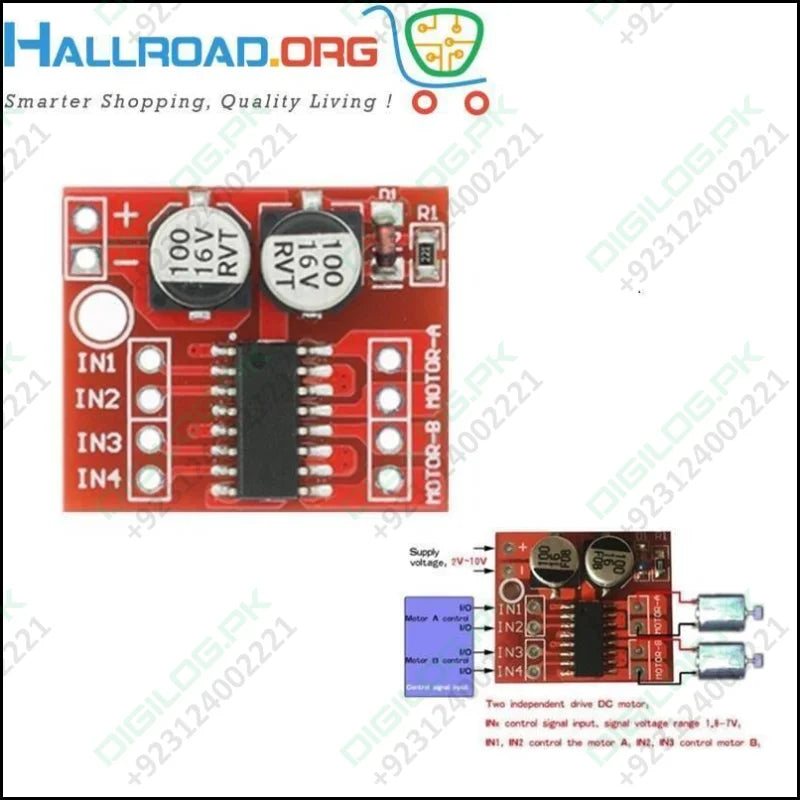 Mx1508 Mini Dual Channel 1.5a Dc Motor Driver Module L298n