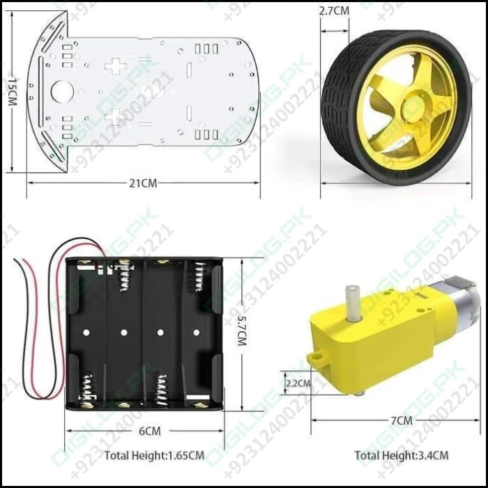 Orignal Imported 2wd Smart Robot Car Chassis Kit