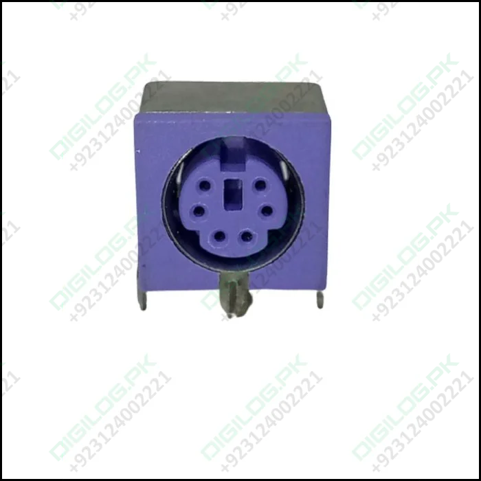 Pcb Mount 6 Pin Mini Din Socket Audio Video Connector - c