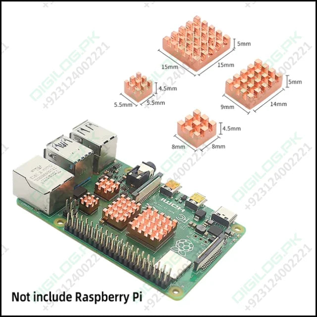 Raspberry Pi 4 Model b Heatsink Metal Copper Passive Cooling