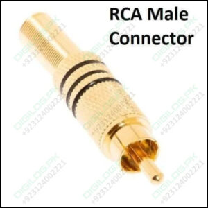 Rca Connector Gold Plated Male Plug Audio Video Adapter