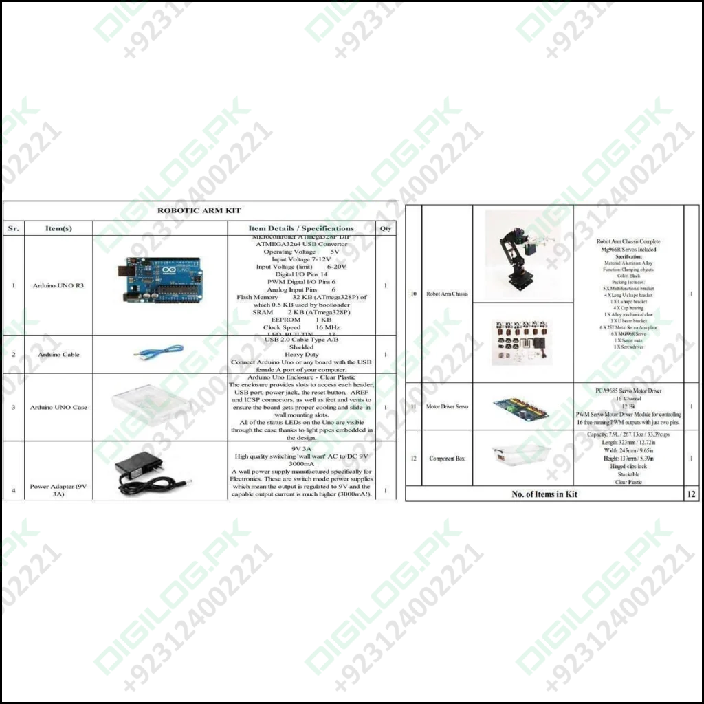 Robotic Arm Kit Makers Space It Lab Punjab Government