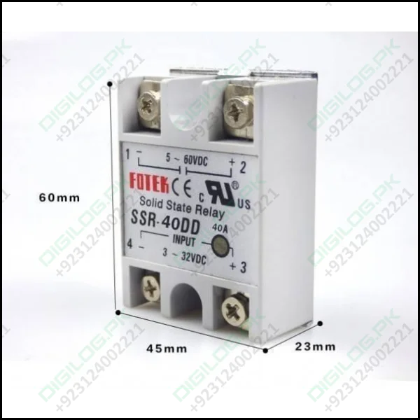 Solid State Relay Dc Output Ssr 40dd