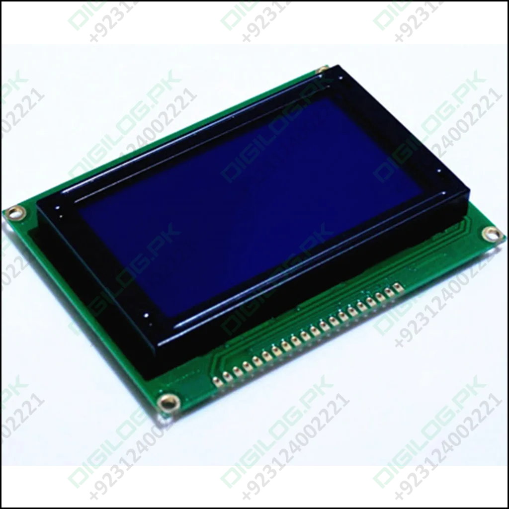 St7920 5v 12864b Lcd Module 128x64 Dots Graphic Blue Color