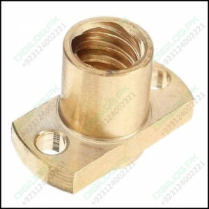 T8 Nut Pitch 2mm Lead 8mm Brass T8x8mm Flange Screw