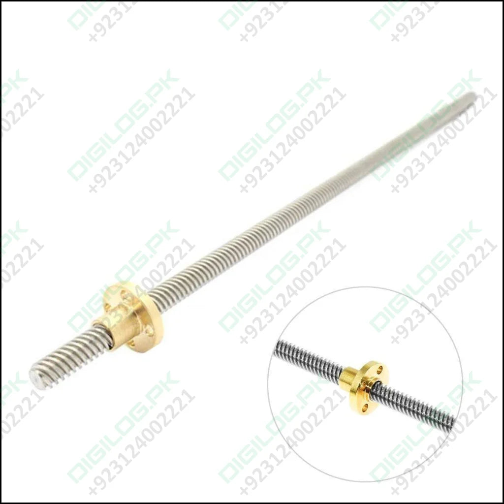 T8 T8x2 Lead Screw 1000mm 8mm Pitch 2mm Stainless Steel Rod