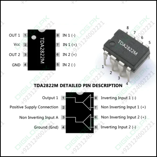 Tda2822 Dual Power Amplifier