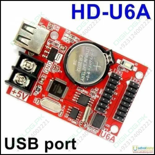 Usb Port Single Double Color Led Display Controller Card