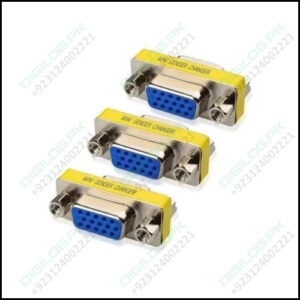 Vga Mini Gender Changer Hd15 Female To Coupler Cable Adapter