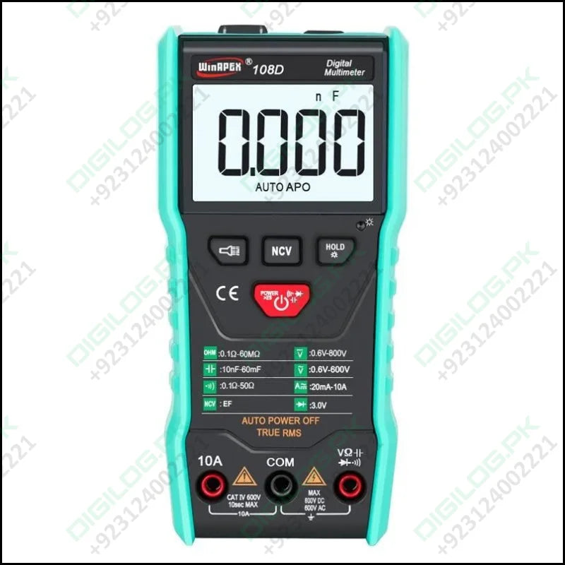 Winapex 108d Digital Multimeter Auto True Rms 5999 Mearuring