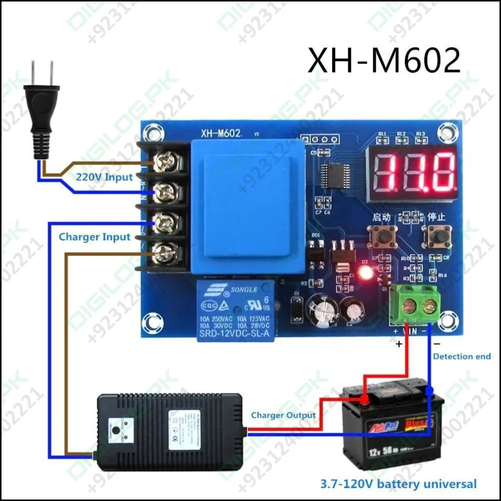 Xh-m602 Programable Battery Charging Control Module - Charge