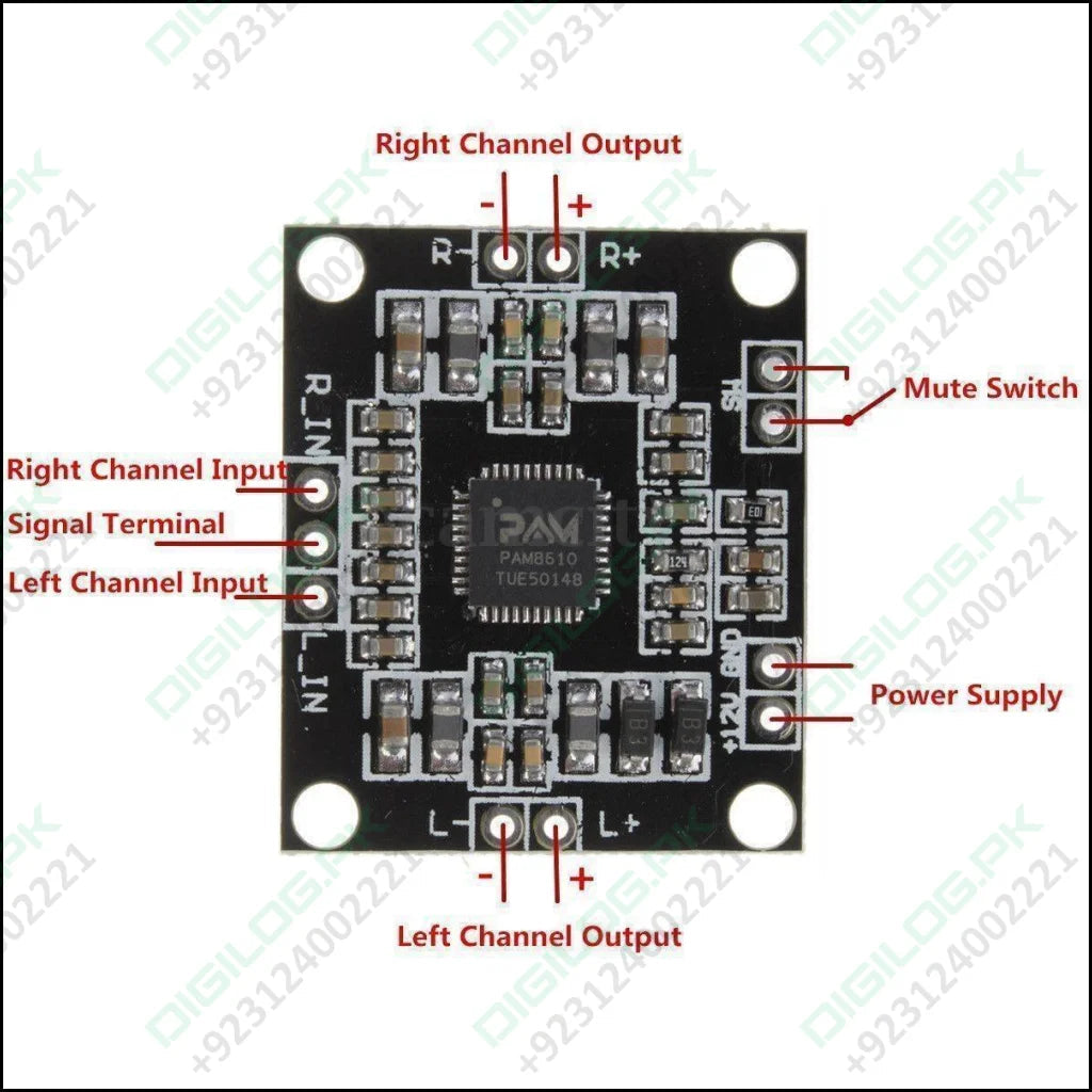 Xhm181 Xh M181 Pam8610 12v Dual-channel Stereo Audio