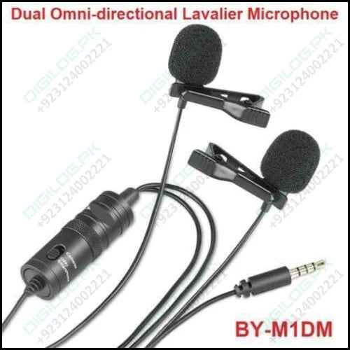 Yoga Dual Omni-directional Lavalier Microphone Bym1dm Camera